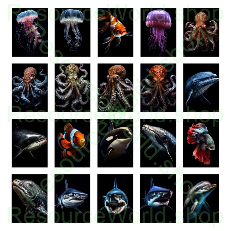 Oceanic Odyssey: 50 Stunning Marine Creatures in 8K Resolution