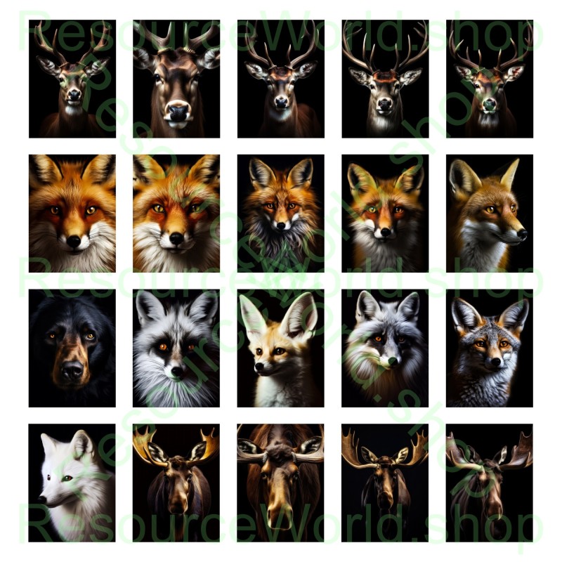 Woodland Majesty: 47 Enchanting Forest Animal Portraits in 8K Resolution