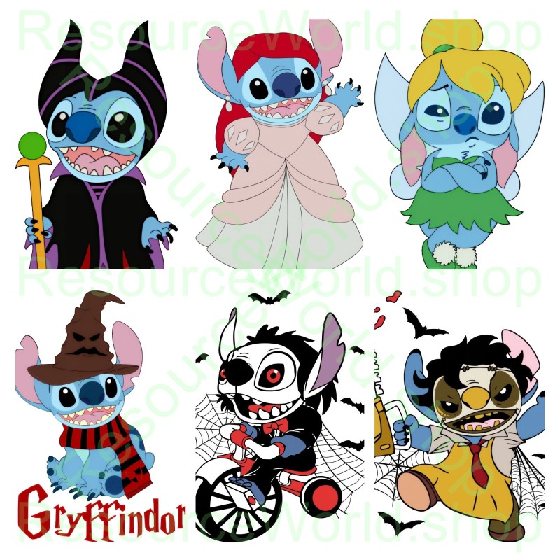 Stitch in Disguise: 118 Costume-Themed PNG Graphics in 4K